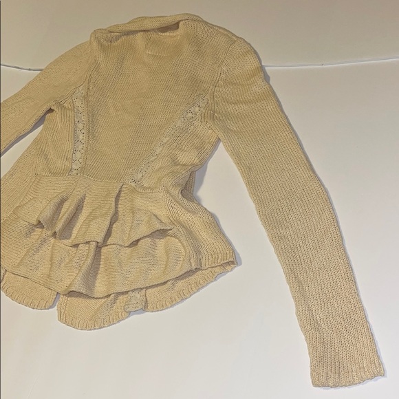 Anthropologie Angel of the North Cream Cardigan - Women’s Size Small - Picture 6 of 8